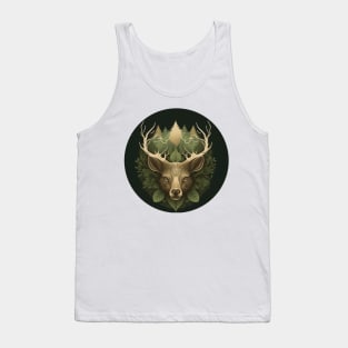 Nature Lover Deer Bear - Designs for a Green Future and Hunters Tank Top